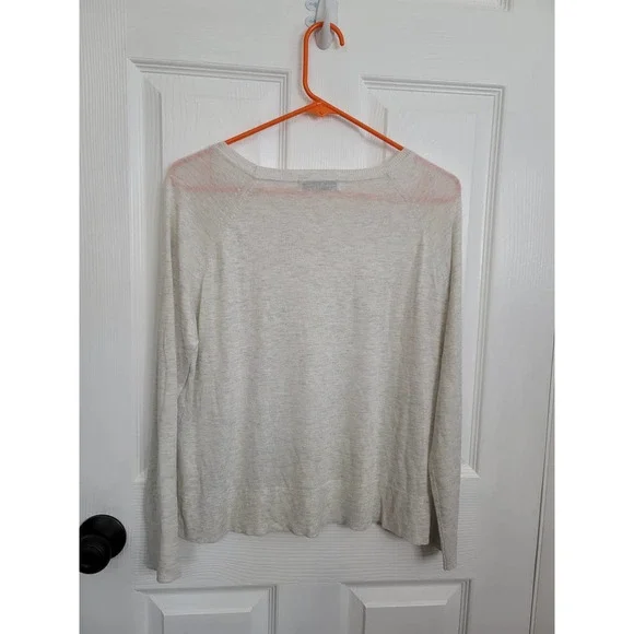 ZARA Knit Cream Super Soft Thin Lightweight Sweater Size SMALL - Picture 4 of 5
